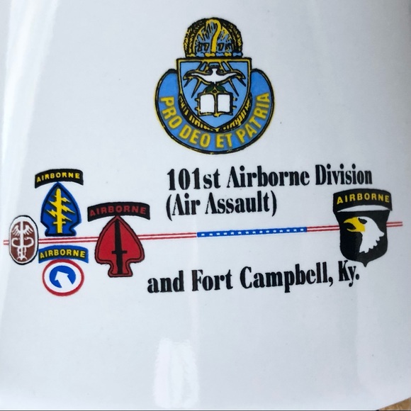 Ceramic Stein ARMY 101st Airborne Division Air Assault Fort Campbell KY EUC Mug - Picture 2 of 12